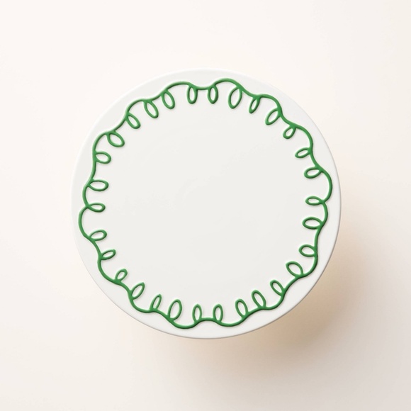 Ceramic Cake Stand Cream/Green - kate spade new york x Target - Picture 1 of 3